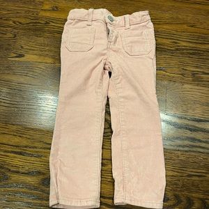 Toddler skinny pink cords